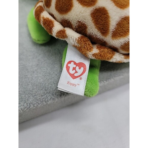 TY Beanie Boos Zippy 6" Sea Turtle Plush Stuffed Animal Glitter Eyes Toy - Picture 6 of 14
